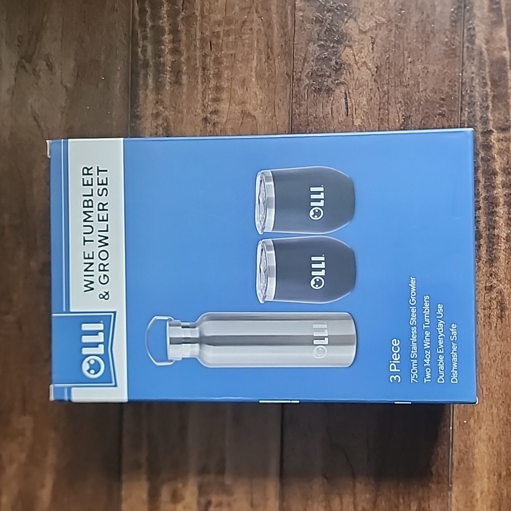 Wine tumbler and growler set